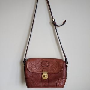 Vintage Red Goose Genuine Leather Crossbody Purse